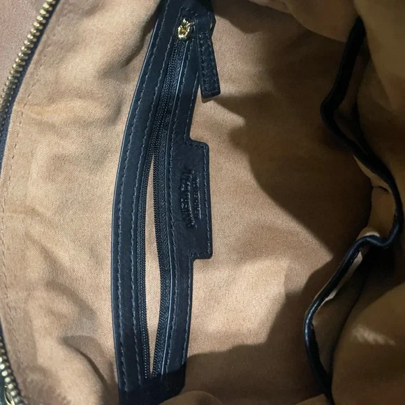 American Leather Tan Suede Women's Bag - Picture 5 of 9